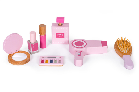 Homelux Masă de toaletă pentru copii cu oglindă, scaun și 7 accesorii [8]