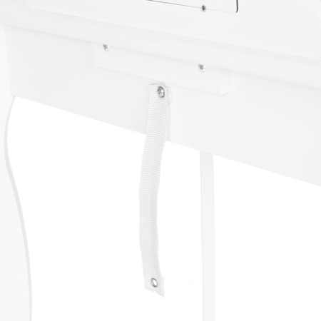 Homelux Masă de toaletă pentru copii din lemn cu oglindă albă [5]