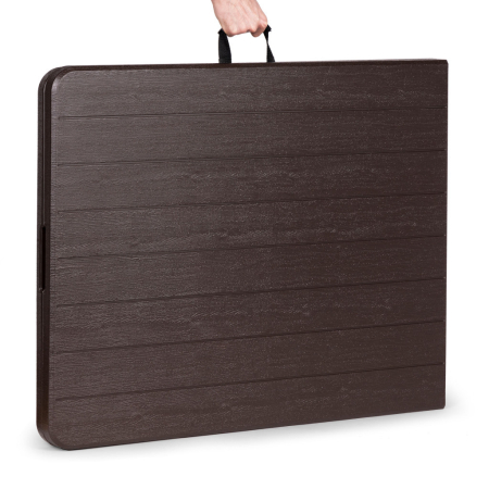 Homelux Masă pliabilă de grădină pentru banchete de catering 180 cm, maro [3]