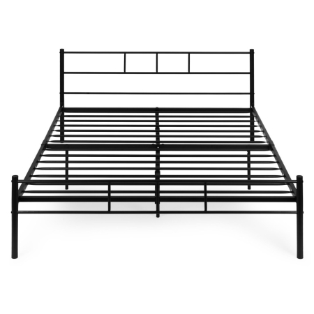 Homelux Metal cadru de pat dublu 160x200 cm negru [4]