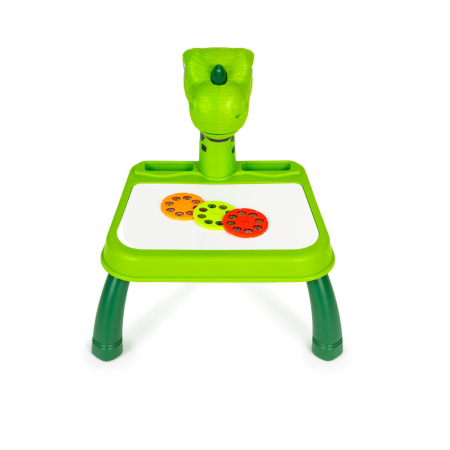 Homelux Planșă de desen dinozaur proiector 12 markere 24 modele verde [1]