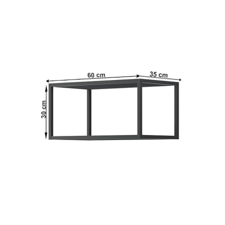 Homelux Raft de perete LT2262 negru [1]