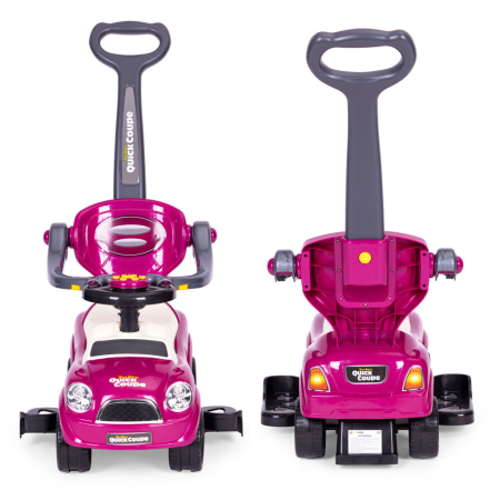 Homelux Ride-on cărucior cu mers pe jos scaun cu rotile scaun cu rotile mâner sunete violet [8]