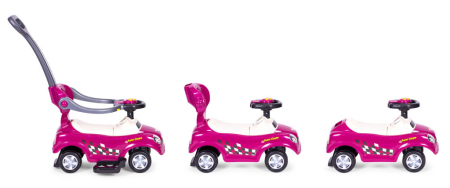 Homelux Ride-on cărucior cu mers pe jos scaun cu rotile scaun cu rotile mâner sunete violet [1]