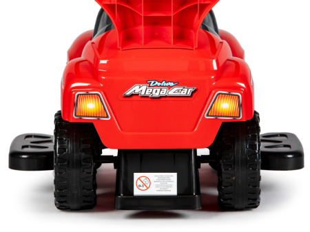 Homelux Ride-on masina 3 în 1 cu mâner de lux și panou muzical roșu [8]