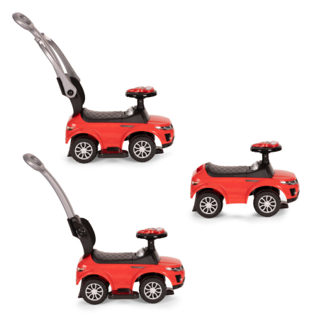 Homelux Rider walker 3 în 1 cărucior scaun cu rotile 3 în 1 roșu [6]