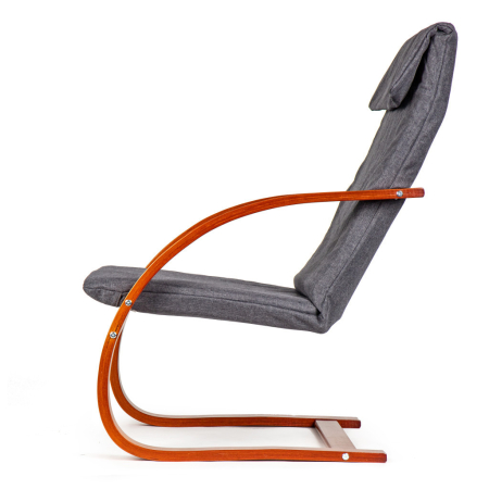 Homelux Scaun balansoar finlandez cu cadru din lemn hazel - gri [6]