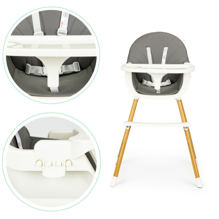 Homelux Scaun de hrănire 2 în 1 gri [7]