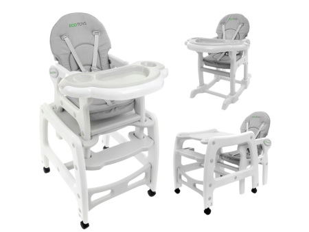 Homelux Scaun înalt multifuncțional 3 în 1 gri [6]