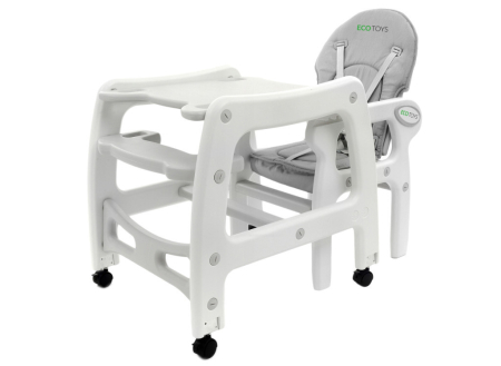 Homelux Scaun înalt multifuncțional 3 în 1 gri [2]