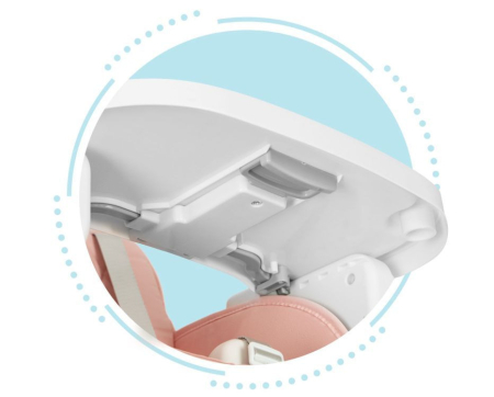 Homelux Scaun înalt pliabil 3 în 1 roz [4]