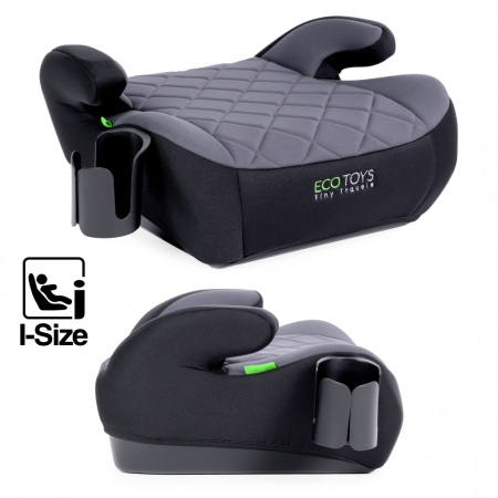 Produse temporar indisponibile - Homelux Scaun înălțător auto pentru copii i-SIZE cu suport pentru pahare înălțime 125-150 cm