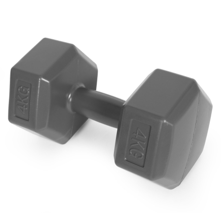 Homelux Set barbell hexagonal 2x4 kg gri [1]