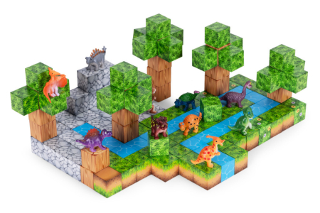 Homelux Set de blocuri de construcție magnetice dinozaur 142 piese [4]