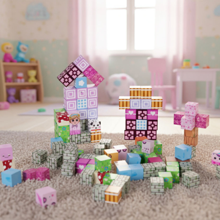 Homelux Set de blocuri de construcție magnetice Dreamworld 113 piese [8]