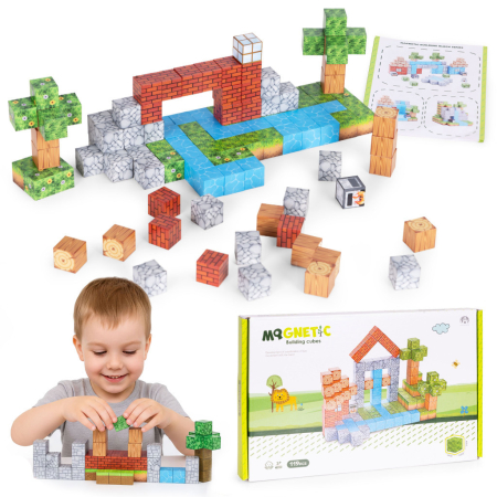 Produse temporar indisponibile - Homelux Set de blocuri de construcție magnetice Summer World 119 piese