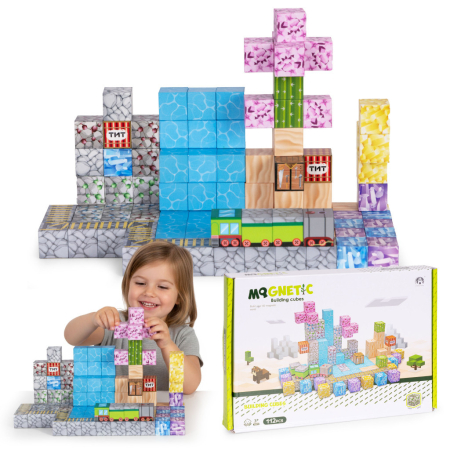 Homelux Set de blocuri de construcție magnetice Water World 112 piese [0]