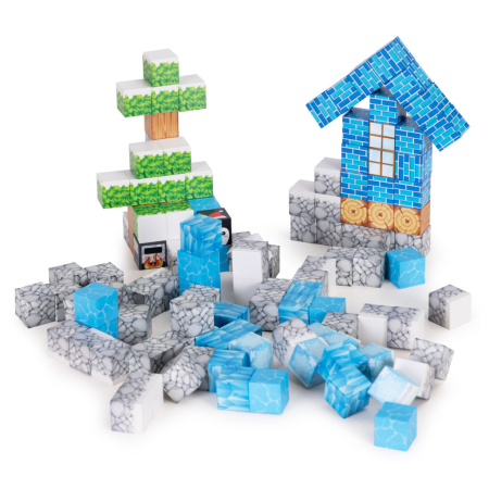 Homelux Set de blocuri de construcție magnetice Winter World 124 piese [3]