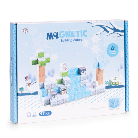 Homelux Set de blocuri de construcție magnetice Winter World 97 piese [9]