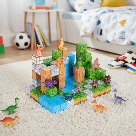 Homelux Set de blocuri magnetice dinozaur 114 piese [2]