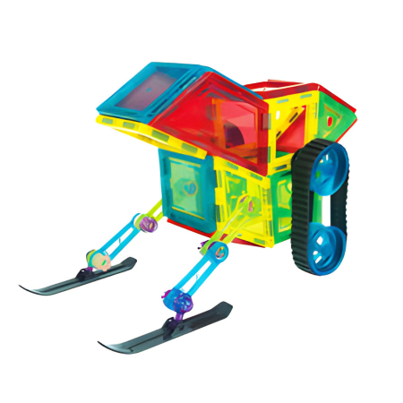 Homelux Set de constructii magnetice 70 piese casa, masina, roata Ferris etc. [4]