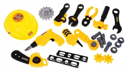 Homelux Set de unelte pentru copii și masă de asamblare, 23 de piese [1]