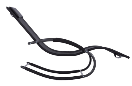 Homelux Șezlong, balansoar negru [4]