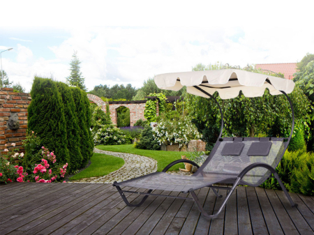 Homelux șezlong dublu cu copertină [1]