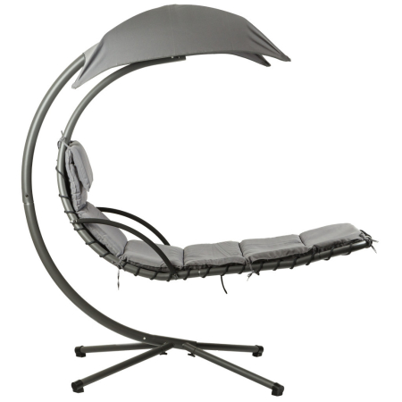 Homelux Șezlong hamac de grădină, gri [7]
