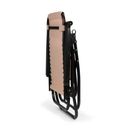 Homelux Șezlong pliabil ZERO GRAVITY bej cu spătar reglabil [6]