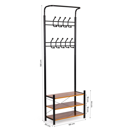 Homelux Suport de haine în picioare cu rafturi [6]