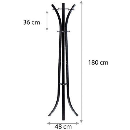 Homelux Suport de haine în picioare negru, alb [4]