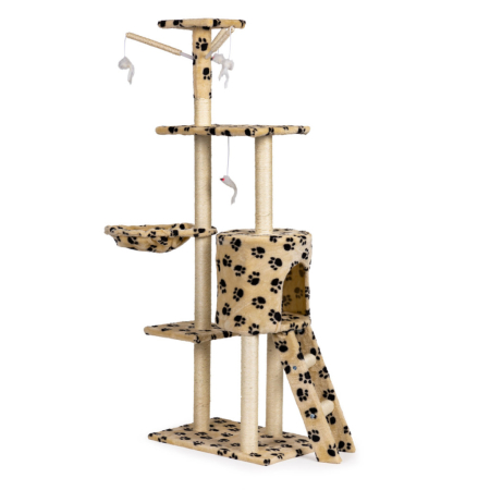 Homelux Suport de zgâriat pentru pisici 138 cm bej [2]