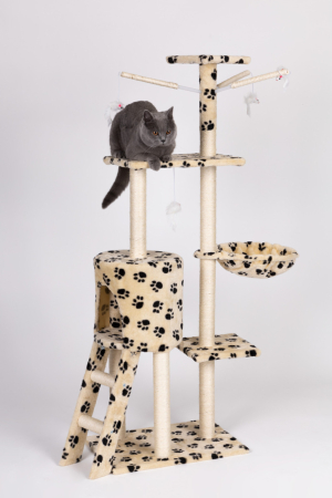 Homelux Suport de zgâriat pentru pisici 138 cm bej [8]