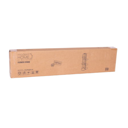 Homelux Suport metalic modern pentru flori 6 niveluri, negru [6]