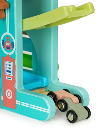 Homelux Tobogan din lemn cu 6 mașini Xilophone [3]