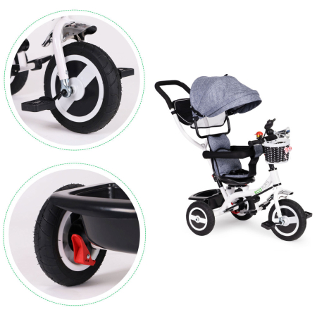 Homelux Tricycle tricycle tricycle swivel awning with durable tyres grey [5]