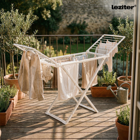 Homelux Uscător de rufe 185x56x120 cm alb [1]