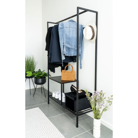 House Nordic Ardola Ghivece de flori, oțel, negru, 2pcs [1]