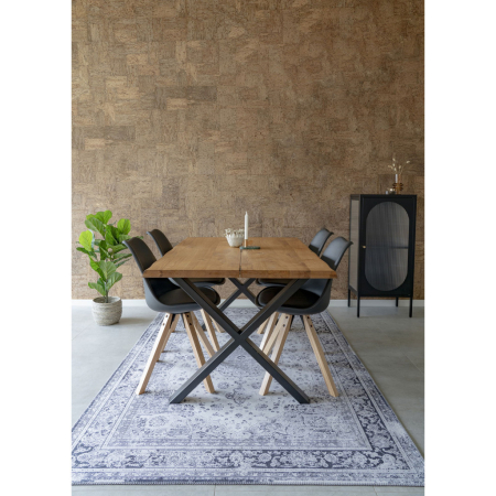 House Nordic Bergen scaun de luat masa ecobleather negru [1]