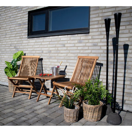 House Nordic Bilbao masă mică, lemn de tec, natural, 50x50x50 cm [7]