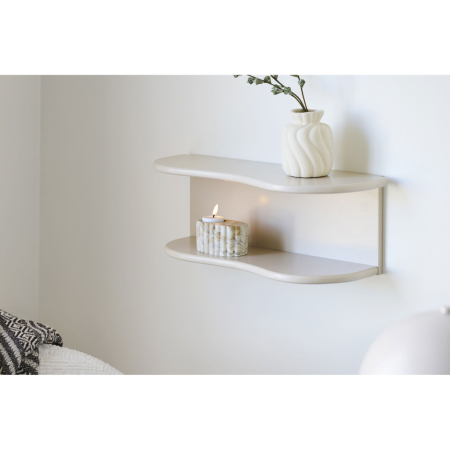 House Nordic Botta raft de perete bej, 44x17,5x18 cm [2]