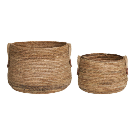 House Nordic Coșuri Aosta, frunze de banane, naturale, 2pcs [3]