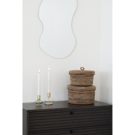 House Nordic Coșuri Desio, frunze de bananier, naturale, 2pcs [1]