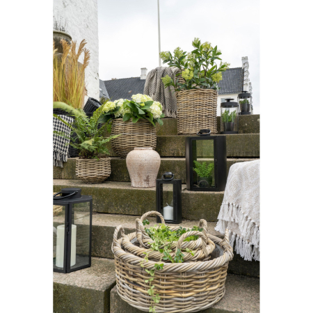 House Nordic Coșuri Kuta, kubu rattan, naturale 3db [6]