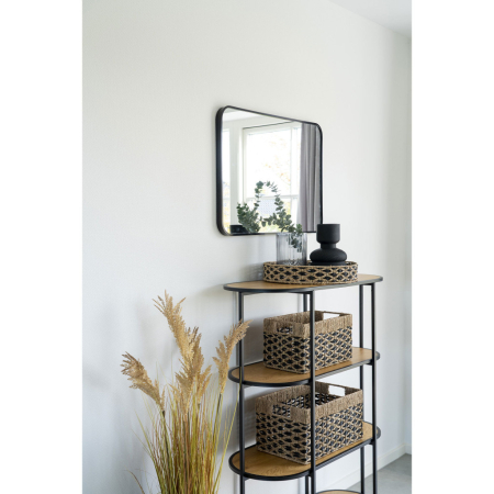 House Nordic Coșuri Salar, iarbă de mare, negru/natural, 2pcs [1]