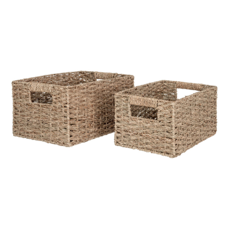 Decorațiuni - House Nordic Coșuri Venoso, iarbă de mare, naturale, 2pcs
