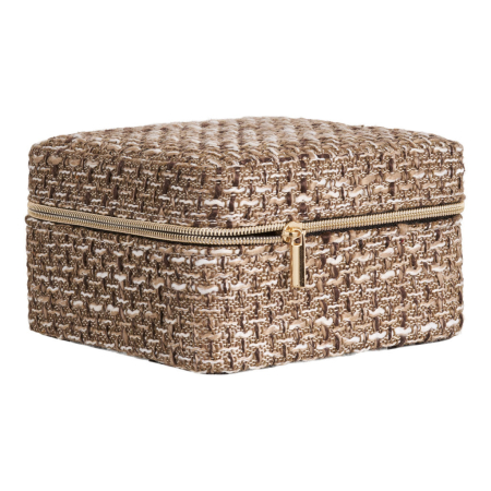 House Nordic Cutie de bijuterii Marrakech, amestec maro, 11x11x6,5 cm [6]