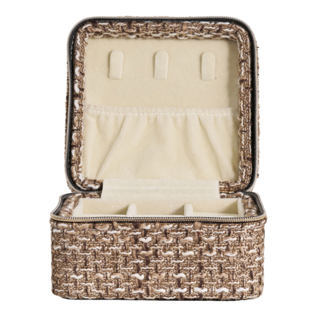 House Nordic Cutie de bijuterii Marrakech, amestec maro, 11x11x6,5 cm [4]