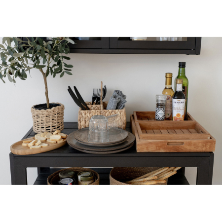 House Nordic Farfurie ceramică Selma, gri/maro ø21 cm, 4 bucăți [3]